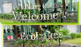 CHỮ NỔI INOX TRẮNG ECOLAKES MỸ PHƯỚC - DỰ ÁN BIỂN CỔNG CHÀO KHU ĐÔ THỊ