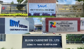 LÀM BẢNG HIỆU CÔNG TY NỀN ĐÁ CHỮ NỔI