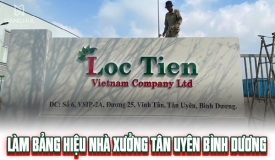 LÀM BẢNG HIỆU NHÀ XƯỞNG TÂN UYÊN BÌNH DƯƠNG