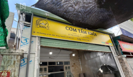 BẢNG HIỆU BẠT HIFLEX KHUNG SẮT CHO QUÁN ĂN CƠM THỦ DẦU MỘT