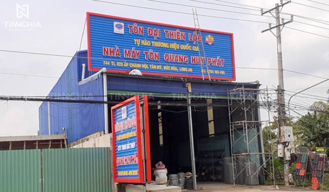 THI CÔNG BẢNG HIỆU CÔNG TY DẦU TIẾNG