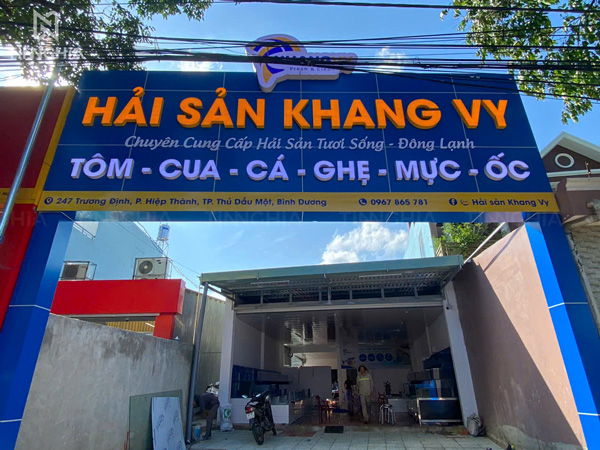 Thi công ốp bảng hiệu alu đẹp giá rẻ tại Bình Dương