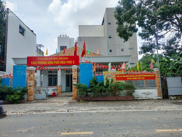 Làm bảng hiệu khu phố văn phòng ở Bình Dương - Văn phòng Hòa Phú 3