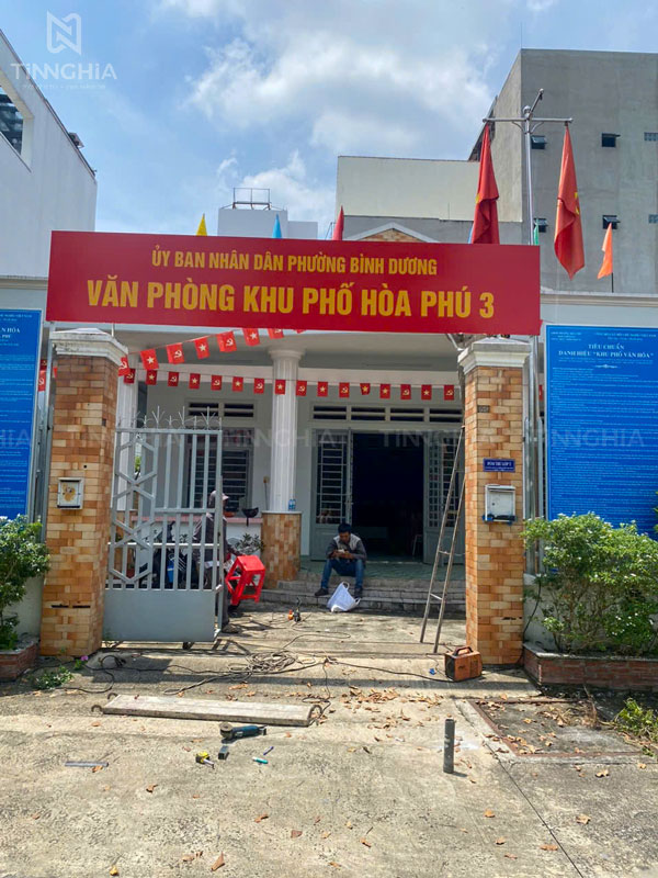 LÀM BẢNG HIỆU KHU PHỐ Ở BÌNH DƯƠNG