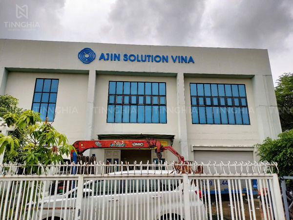 Làm biển hiệu chữ nổi alu công ty TPHCM (Khách hàng Ajin Solution Vina)