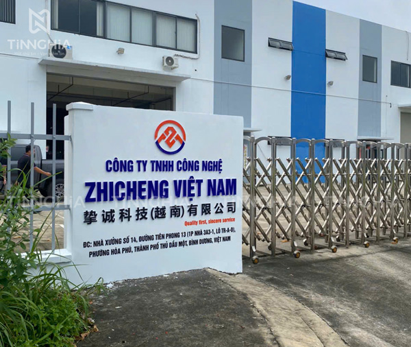 LÀM BẢNG HIỆU NHÀ XƯỞNG BÌNH DƯƠNG