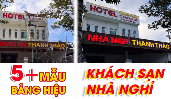 Những mẫu bảng hiệu khách sạn nhà nghỉ đẹp thu hút