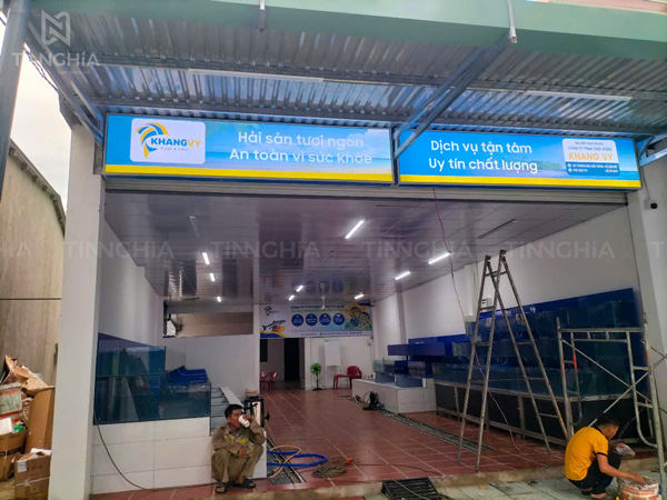 Làm biển hiệu đèn LED căng bạt giá rẻ Bình Dương