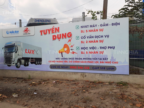 IN BẠT TUYỂN DỤNG BÌNH DƯƠNG