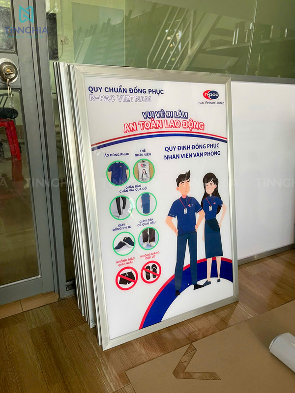 LÀM BẢNG NỘI QUY CÔNG TY BÌNH DƯƠNG | BIỂN HIỆU GẮN KHUÔN VIÊN CTY