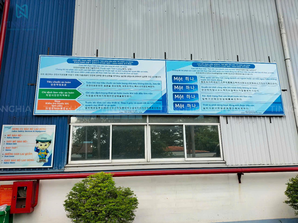 Làm bảng hiệu nội quy công ty khu vực nội bộ