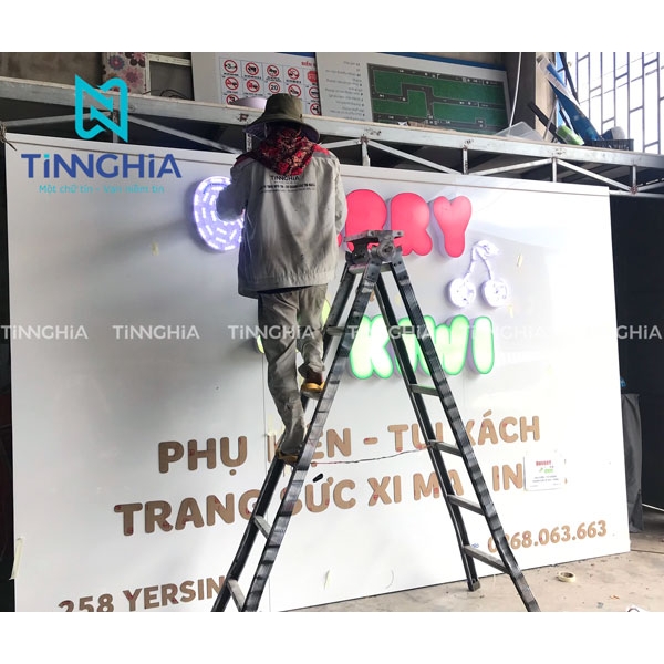 BẢNG ALU CHỮ MICA NỔI BẾN CÁT #KimHoang