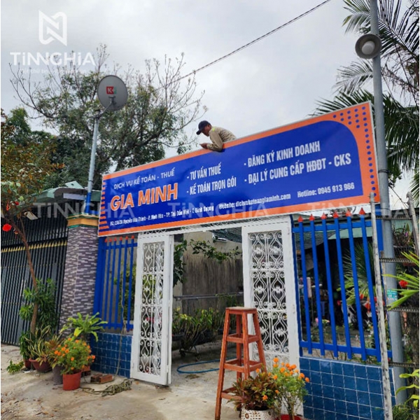 BẢNG CTY TÂN UYÊN | LÀM BIỂN HIỆU TÔN ALU INOX MICA
