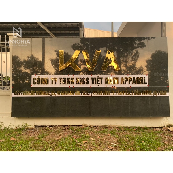 BẢNG HIỆU CHỮ INOX VÀNG GƯƠNG BÌNH DƯƠNG