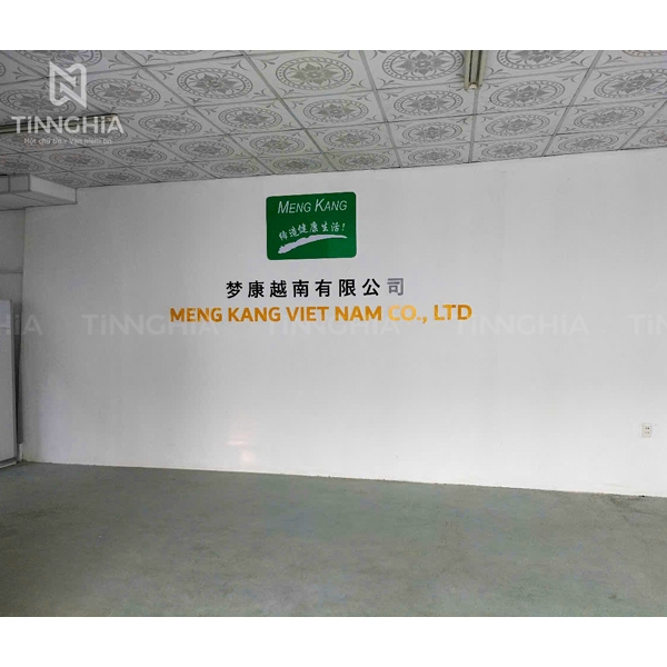 LÀM CHỮ TÊN CÔNG TY GẮN TƯỜNG Ở BÌNH DƯƠNG