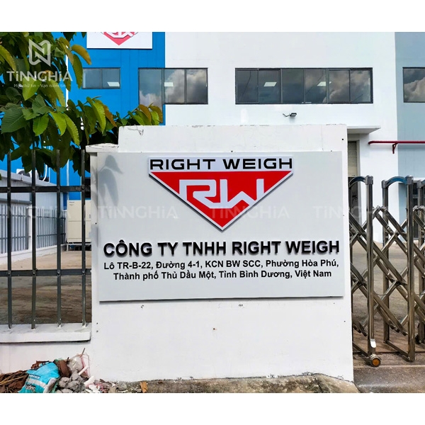 BẢNG HIỆU CÔNG TY BẰNG ALU BÌNH DƯƠNG