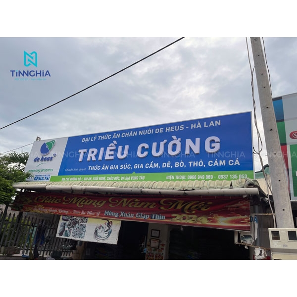 BẢNG HIỆU TÔN DÁN DECAL CHỮ NỔI #Deheus