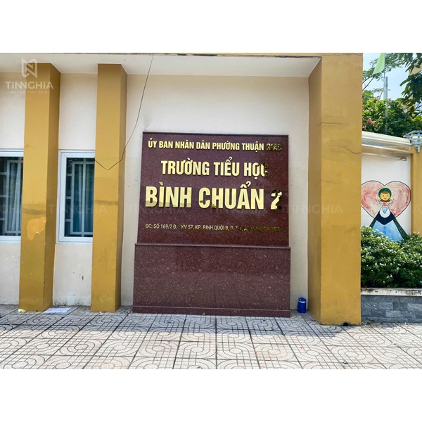 BẢNG HIỆU TRƯỜNG HỌC CHỮ INOX BÌNH DƯƠNG 
