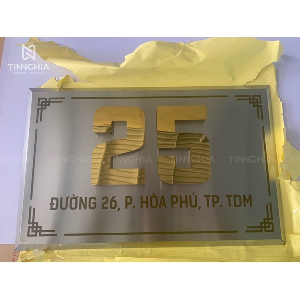 LÀM BẢNG SỐ NHÀ INOX ĐẸP TẠI BÌNH DƯƠNG