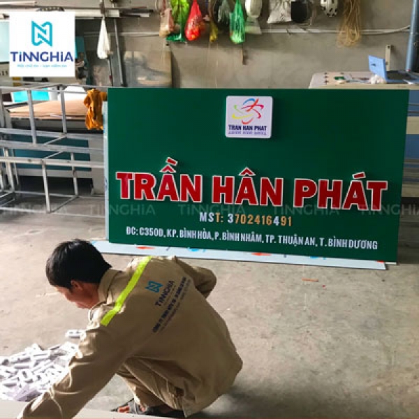 LÀM BẢNG HIỆU ALU THỦ DẦU MỘT | CHỮ NỔI MICA - INOX