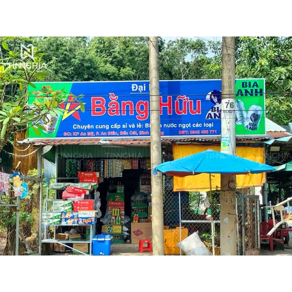 BIỂN HIỆU BẰNG TÔN DẦU TIẾNG