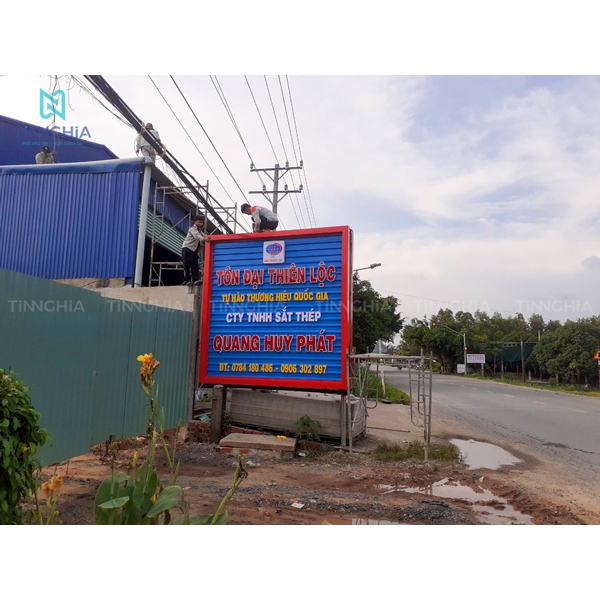 BIỂN HIỆU BẰNG TÔN DẦU TIẾNG