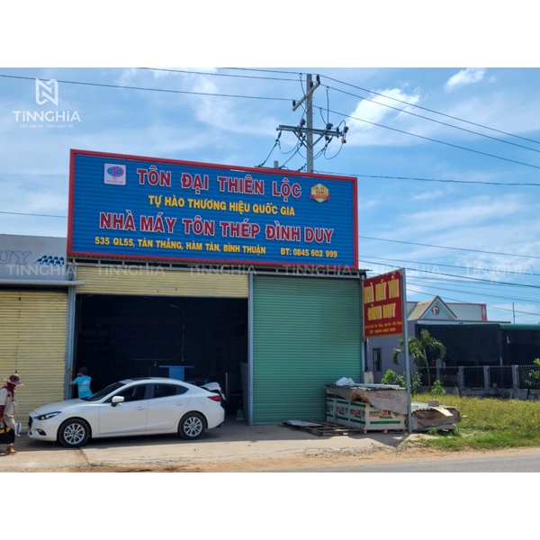 BIỂN HIỆU BẰNG TÔN DẦU TIẾNG