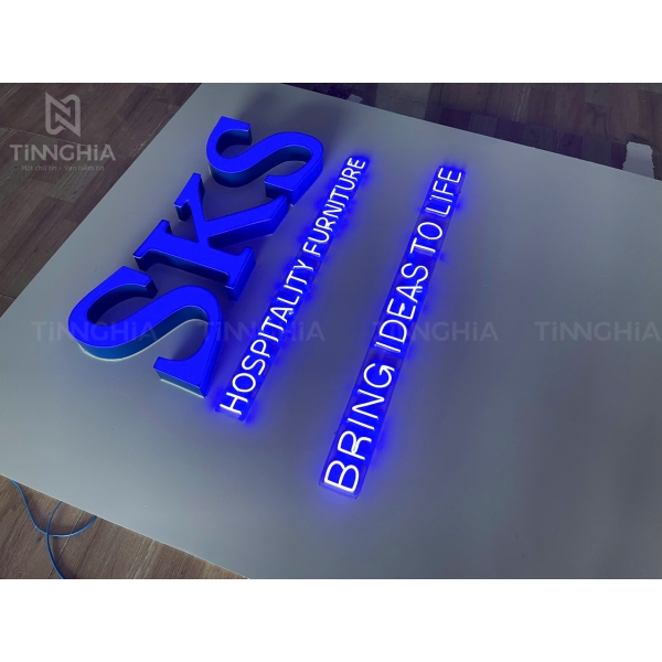 GIA CÔNG CHỮ NỔI MICA SÁNG ĐÈN THEO MẪU