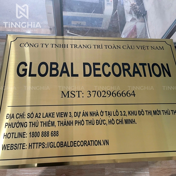 BIỂN HIỆU INOX ĂN MÒN BÌNH DƯƠNG