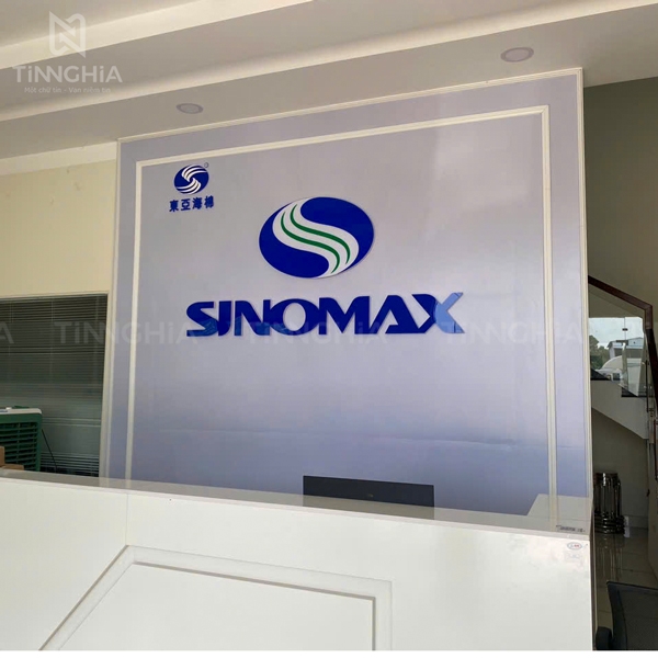 BIỂN HIỆU MICA CHỮ NỔI BẾN CÁT | THI CÔNG VĂN PHÒNG CÔNG TY SINOMAX