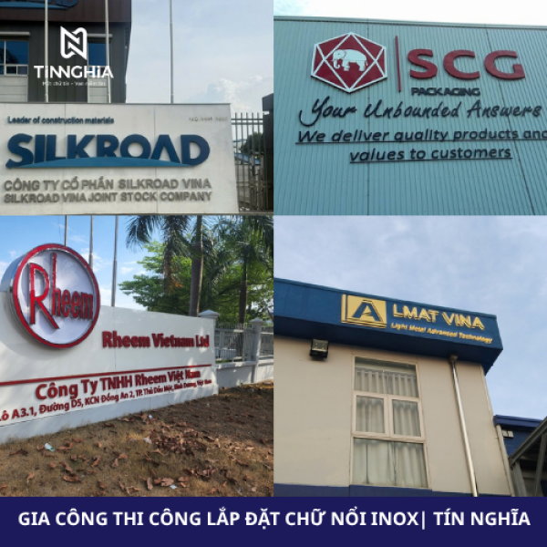 CHỮ INOX UỐN NỔI NHẬN DIỆN NHÀ XƯỞNG BÌNH DƯƠNG 