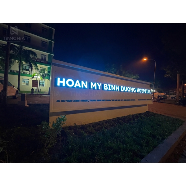 BẢNG HIỆU CHỮ INOX MICA SÁNG MẶT BÌNH DƯƠNG