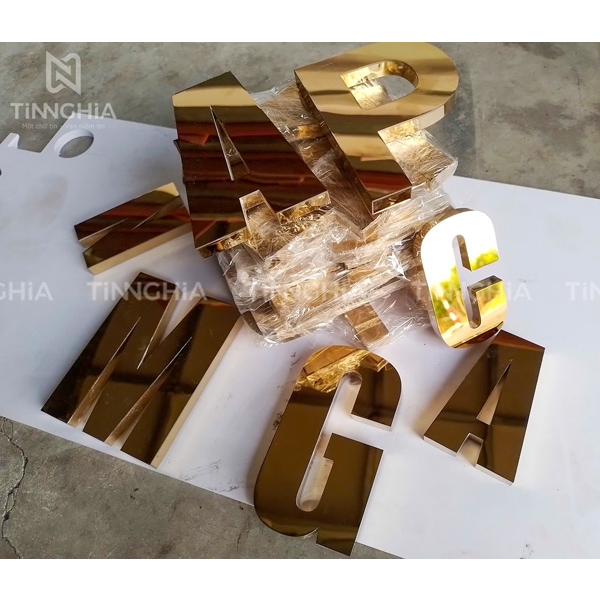 CHỮ INOX VÀNG THUẬN AN
