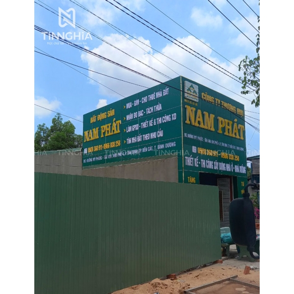 LÀM BẢNG HIỆU CÔNG TY TẠI BẾN CÁT