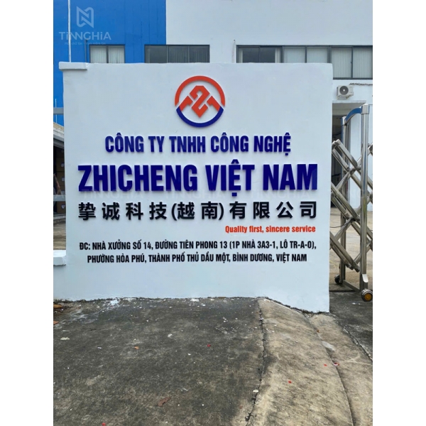 LÀM BẢNG HIỆU NHÀ XƯỞNG BÌNH DƯƠNG