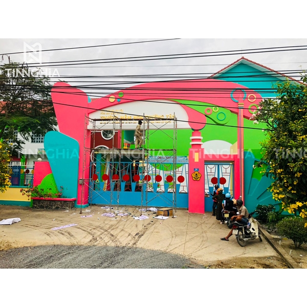 LÀM BẢNG HIỆU TRƯỜNG HỌC BÌNH DƯƠNG