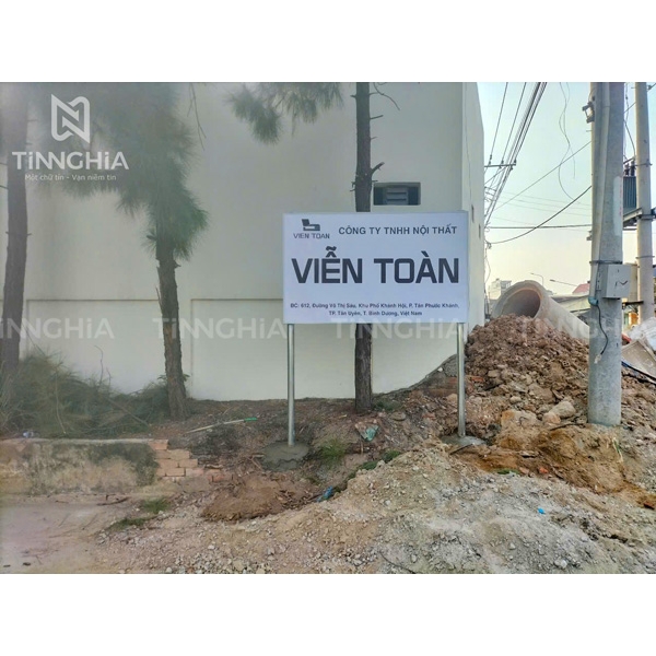 LÀM BIỂN CÔNG TY BẾN CÁT