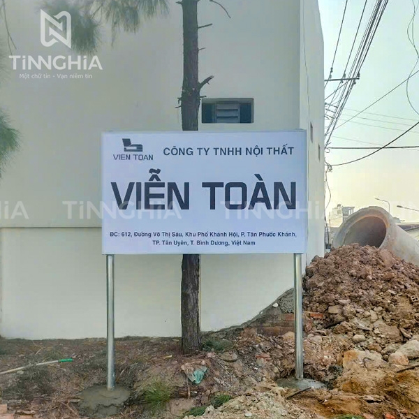 LÀM BIỂN CÔNG TY BẾN CÁT | BẢNG HIỆU QUẢNG CÁO ĐẸP GIÁ RẺ