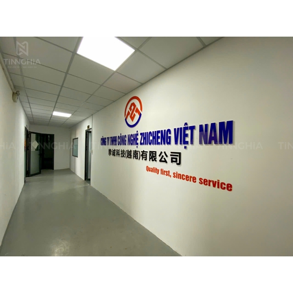 LÀM CHỮ TÊN CÔNG TY GẮN TƯỜNG Ở BÌNH DƯƠNG