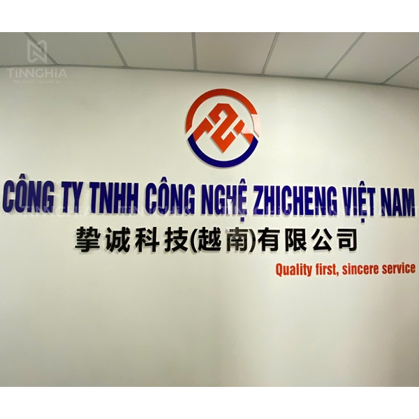 LÀM CHỮ TÊN CÔNG TY GẮN TƯỜNG Ở BÌNH DƯƠNG