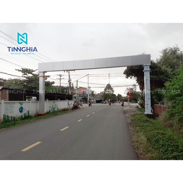 Ốp  Mặt Dựng Alu Bình Dương #Cổng Chào Lai Uyên - Bàu Bàng