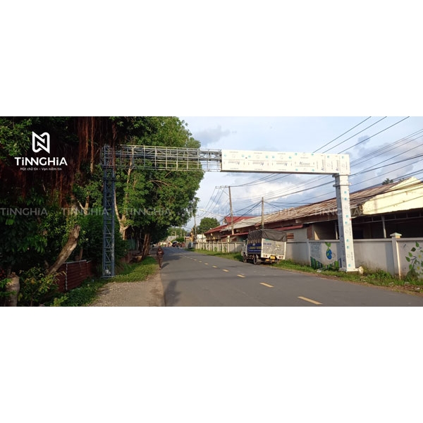 Ốp  Mặt Dựng Alu Bình Dương #Cổng Chào Lai Uyên - Bàu Bàng