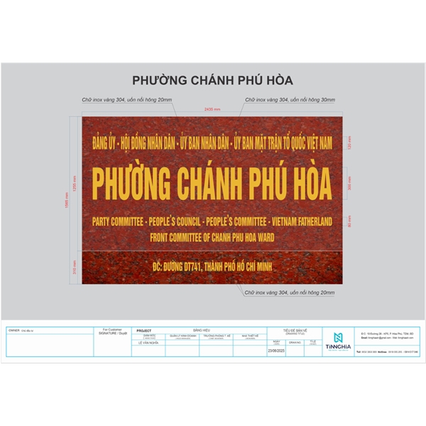 THAY BẢNG HIỆU HÀNH CHÍNH MỚI Ở TPHCM | Thay Biển Hiệu Trụ Sở Cơ Quan Hành Chính