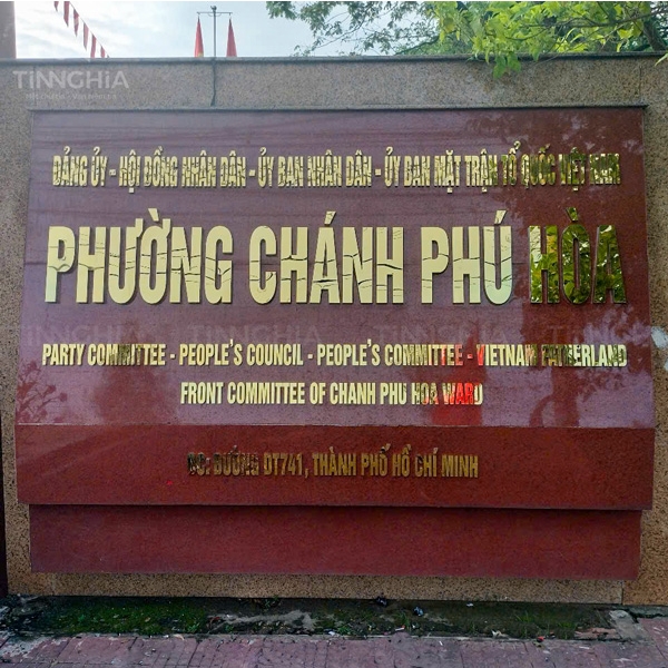 THAY BẢNG HIỆU HÀNH CHÍNH MỚI Ở TPHCM | LÀM BIỂN HIỆU MỚI TRỤ SỞ CƠ QUAN 