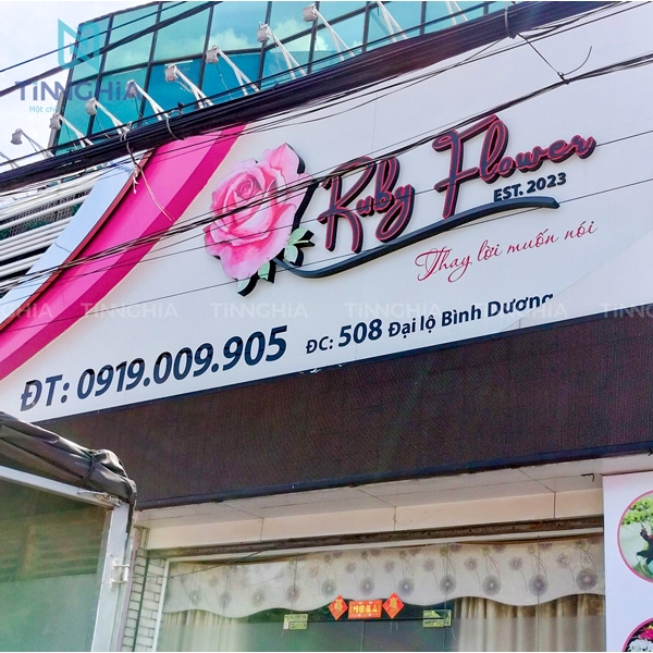 THIẾT KẾ BẢNG HIỆU ALU TẠI DĨ AN | LÀM BIỂN HIỆU CHỮ NỔI BÌNH DƯƠNG