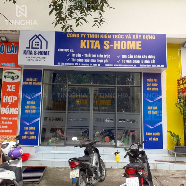 THIẾT KẾ BẢNG HIỆU CÔNG TY TẠI DĨ AN